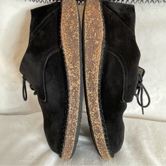 BIRKENSTOCK Gary Black Suede Leather Lace Up Flats Shoes Size 40 - Picture 12 of 16